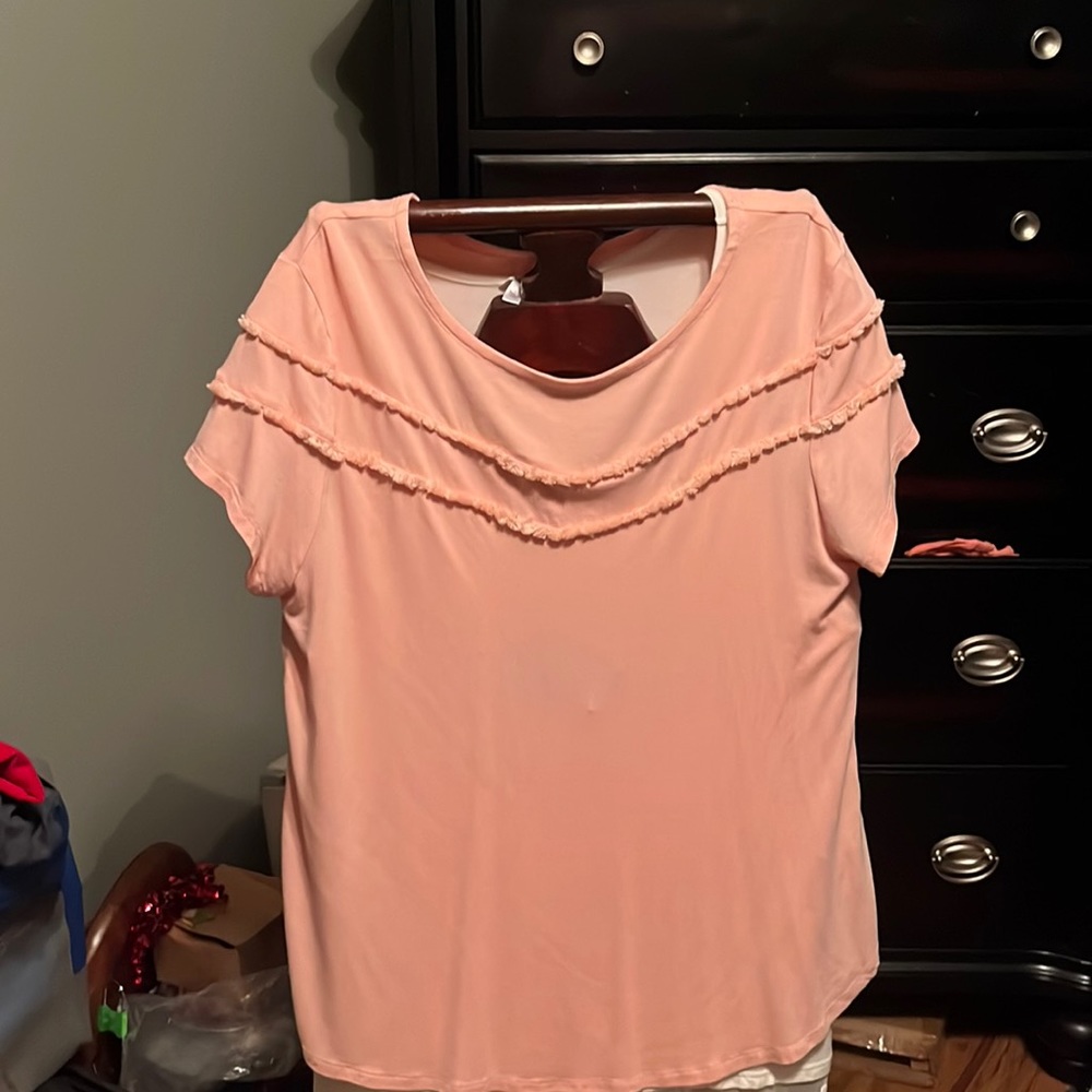Peach shirt that you can wear any where